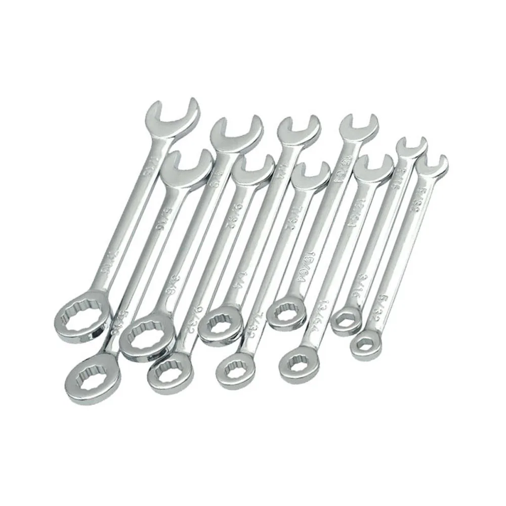 MINI  British Wrench Set CR-V Alloy Rustproof Small Open Box End Combination Wrench Easy To Store British Type Wrenches