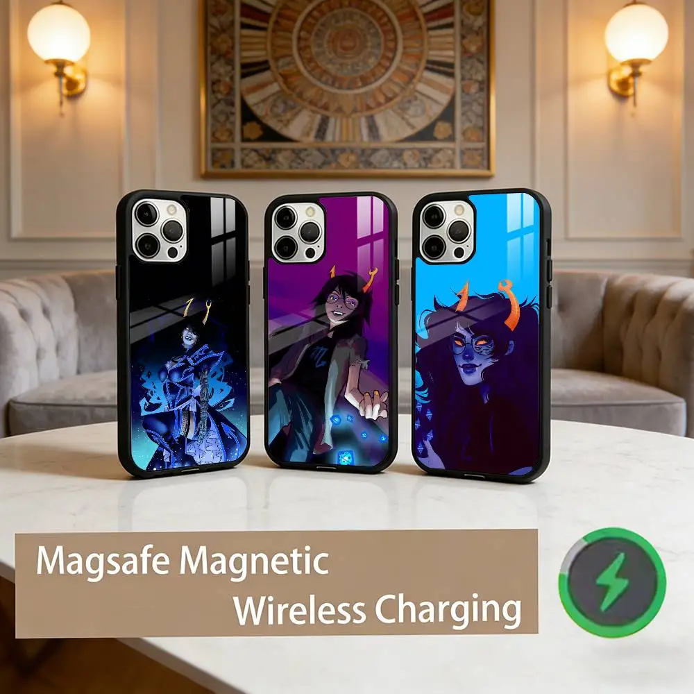 

H-Homestuck Vriska Serket Phone Case For iPhone17,16,15,14,13,12,11 Plus,Pro Max Magnetic For Magsafe Wireless Charging
