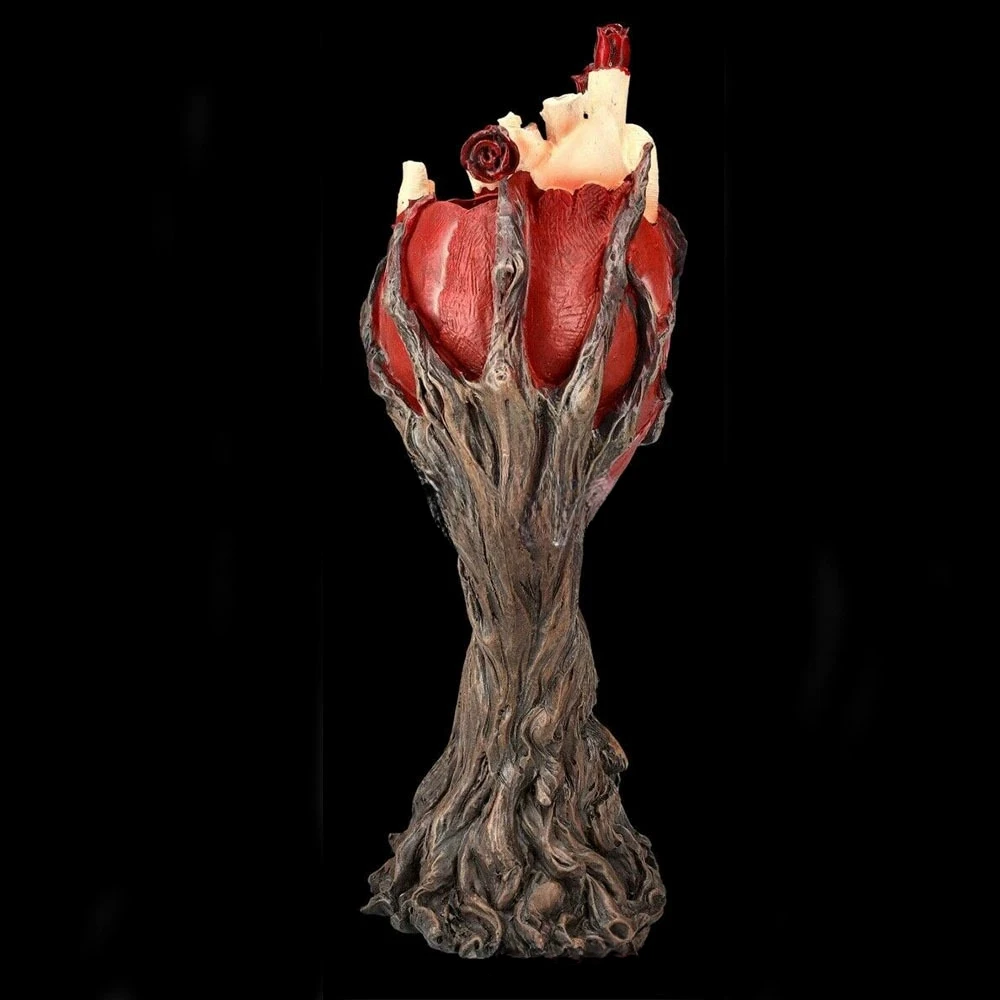 New Red Anatomical Heart Tree Statue Halloween Figurine Spooky Halloween Heart Treeman Figurine Resin Statue Sculpture