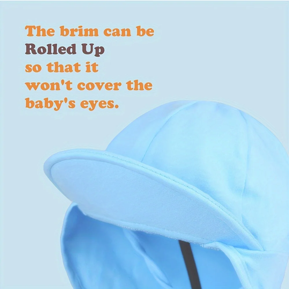 Baby Sun Hat-ultraviolet Sunscreen Cotton-toddler Hats-boys and Girls-suitable for Beach Camping Travel Baby Sun Hat