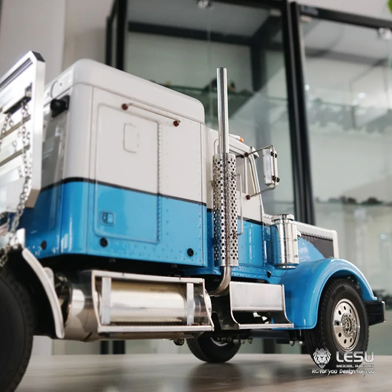 

1/14 Американский грузовик, дымоход, старый и новый King Global Route GW-K019 Модификация обновления трактора Tamiya LESU