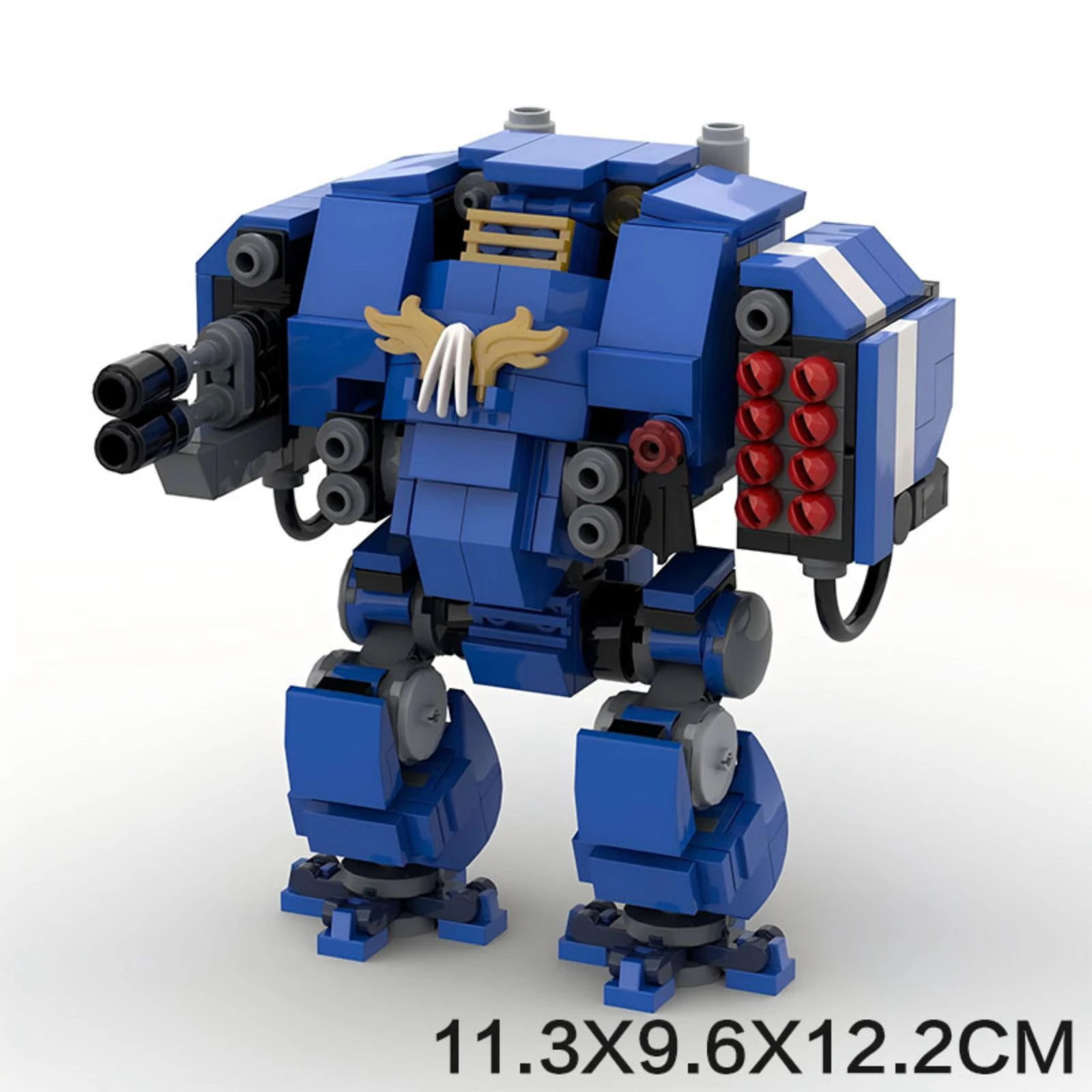 MOC 창의적인 메카 전사 로봇 블록 세트 - 245개 소형 조립 모델 성인 및 어린이 DIY 교육용 장난감