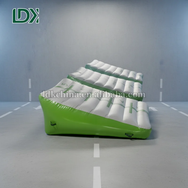 Customized Air Triangle Ramp Air Track Gymnastic Inflatable Incline Mat Tumbling Floor Mat