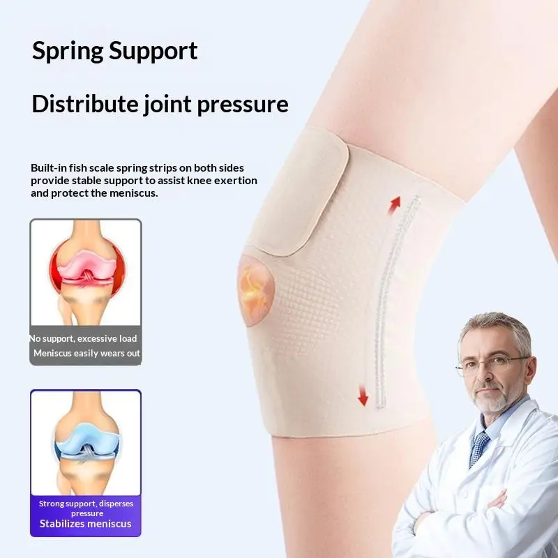 Hot Sale 1Pcs Knee Brace With Side Stabilizer, Compression Knee Sleeve For Men Women, Knee Support Brace For Knee-Pain Relief