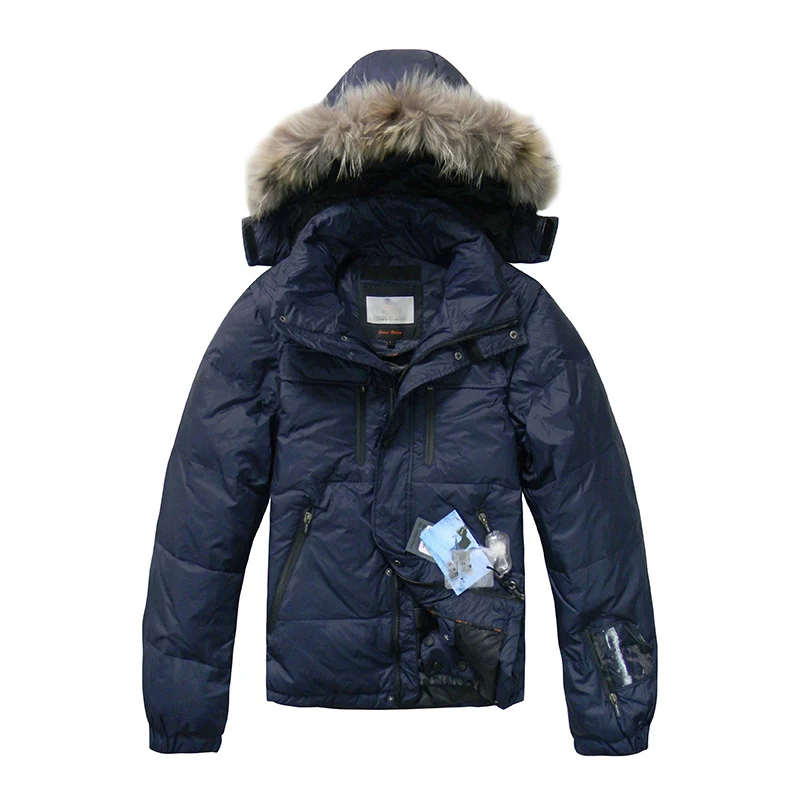 Chaqueta de plumón de pato para hombre, abrigos gruesos y cálidos informales de alta calidad, de marca, de invierno, 90%