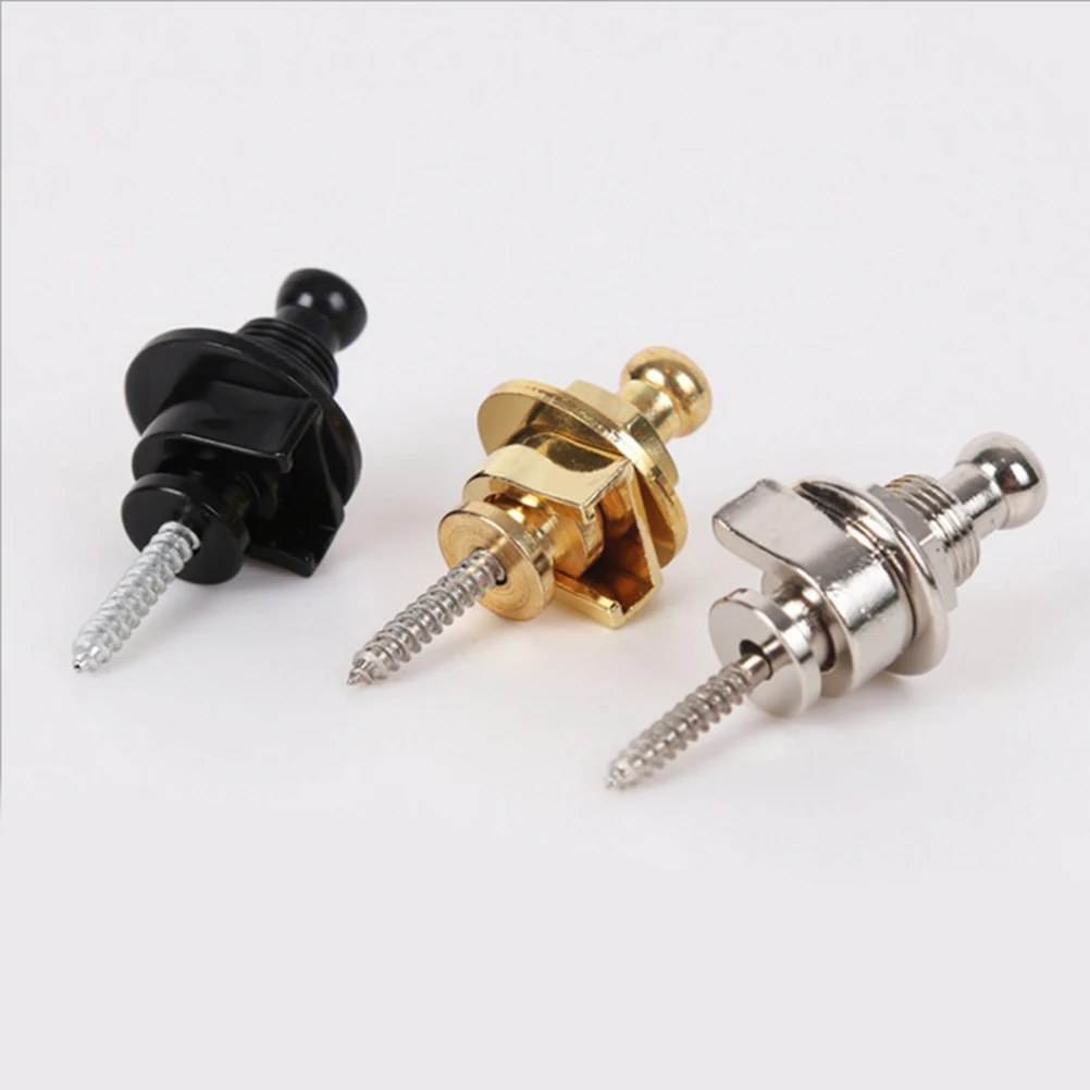

2pcs Guitar Tailpiece Strap Locks Hardware Attachment Bass Belt Nails AntiSlip System Accessories For Guitar Bass