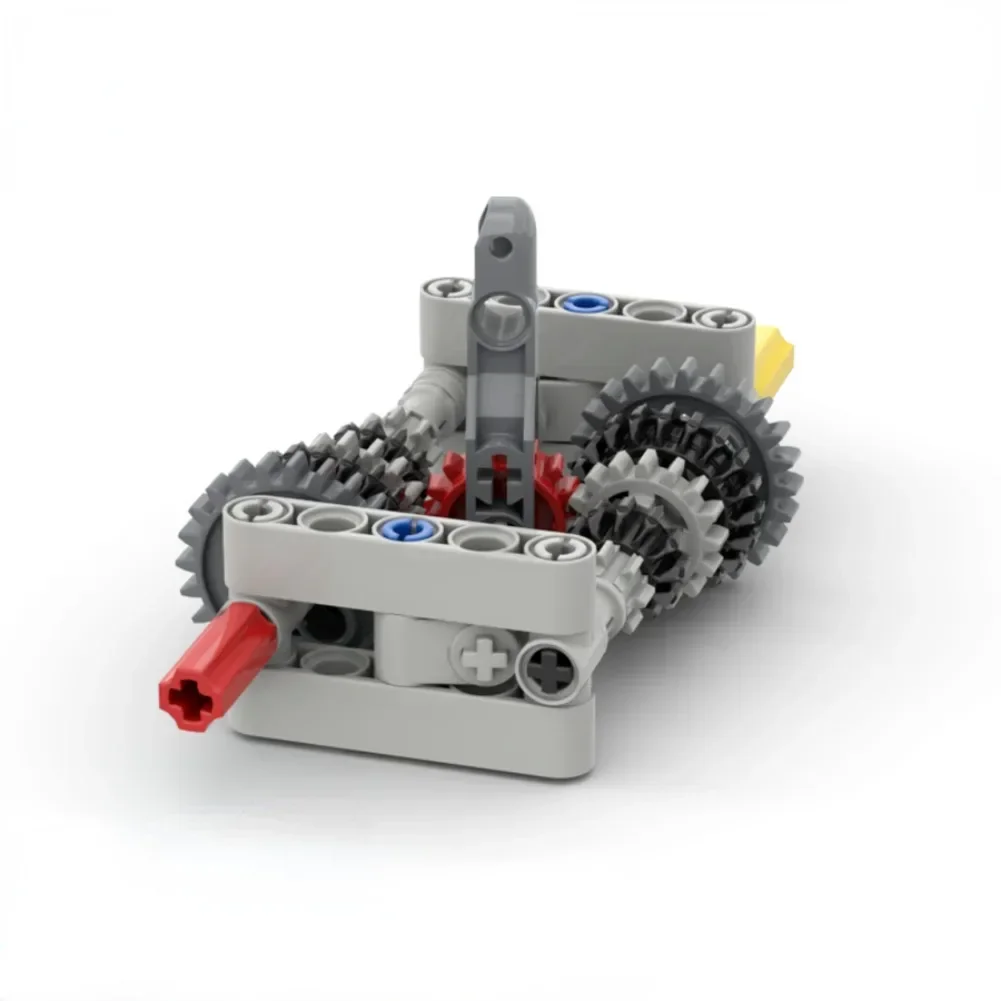 Picture 4: MOC Smooth 5-speed Transmission Manual Chassis Variable Speed Wave Box B35 B69 Building Block Differential Gear Compatible Leduo