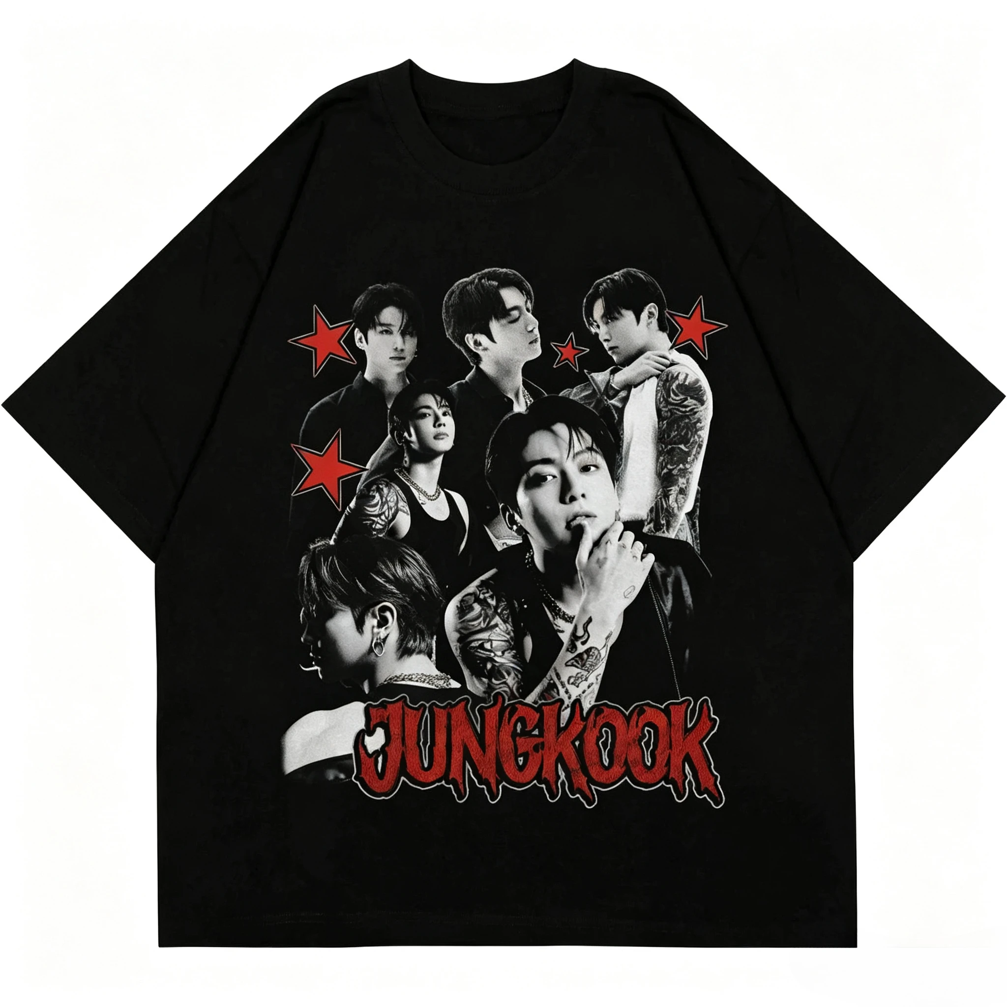 BTS Bangtan Boys ARMY T Shirt Unisex Short Sleeve Kpop Concert Fan Trendy Streetwear  Music Festival T Shirts Y2k