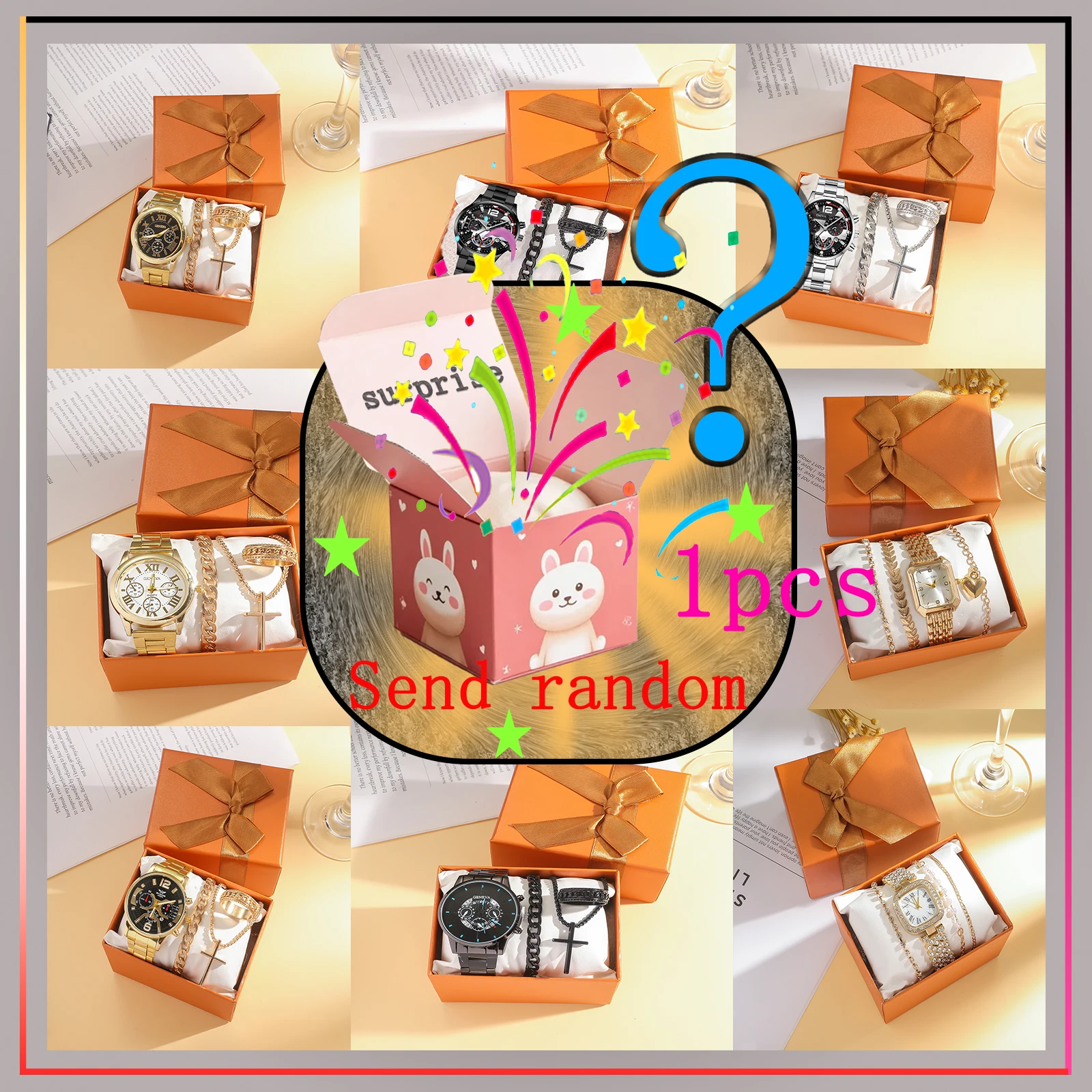 

Слепой-сюрприз; Простые квадратные женские модные кварцевые часы со стальным ремешком; Модные и роскошные часы; Случайный стиль.