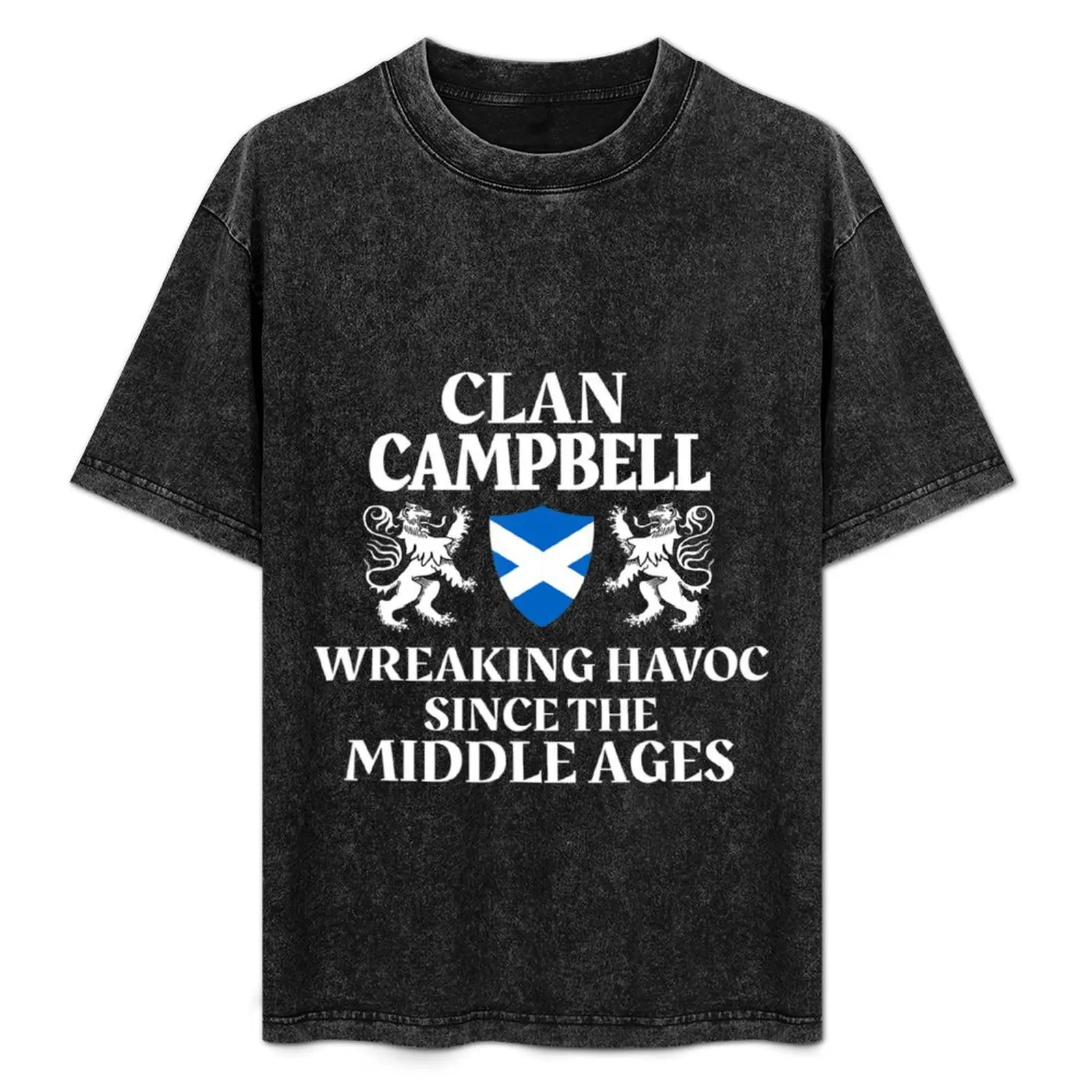 Campbell Scottish Family Clan Scotland Name Lion T-Shirt kawaii clothes plus size clothes korean fashion mens t shirt graphic