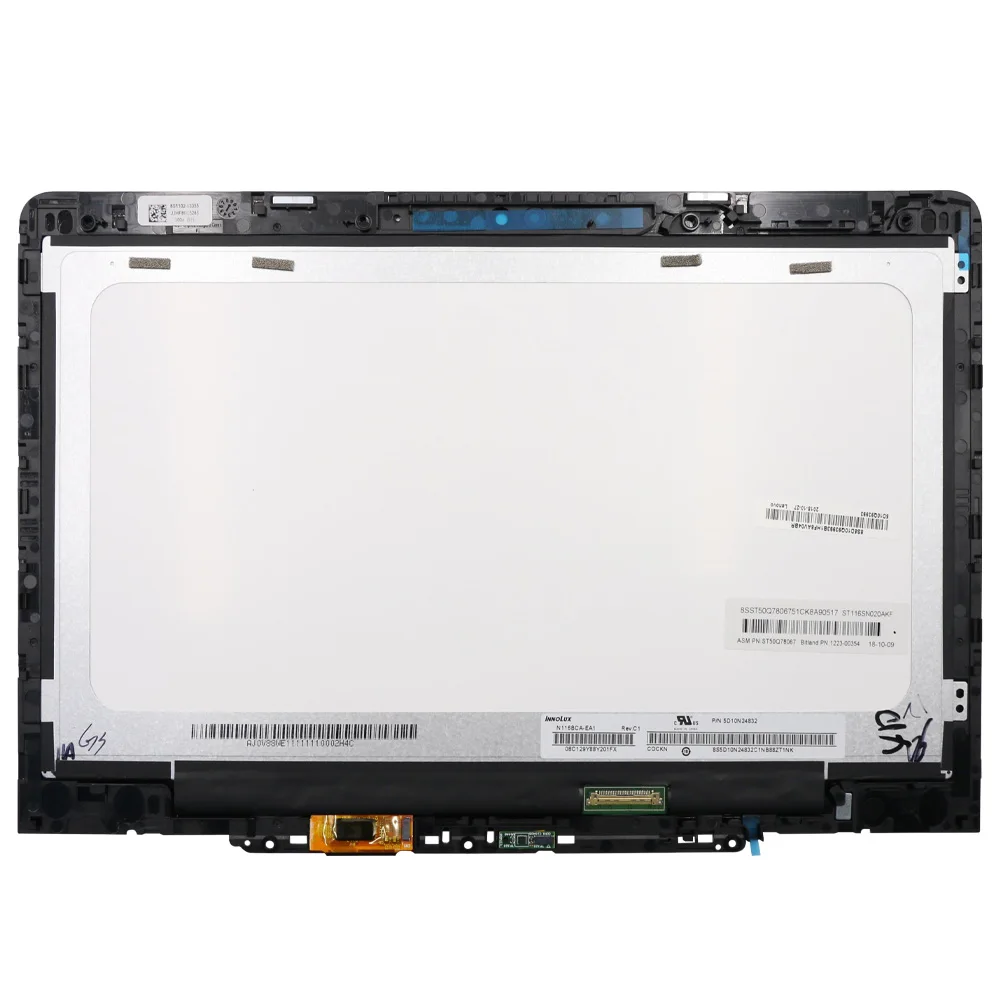 

11.6"inch Laptop Lcd Touch Screen Display Assembly for Lenovo 300e Chromebook HD 1366x768 PN FRU 5D10Q93993 N116BCA-EA1