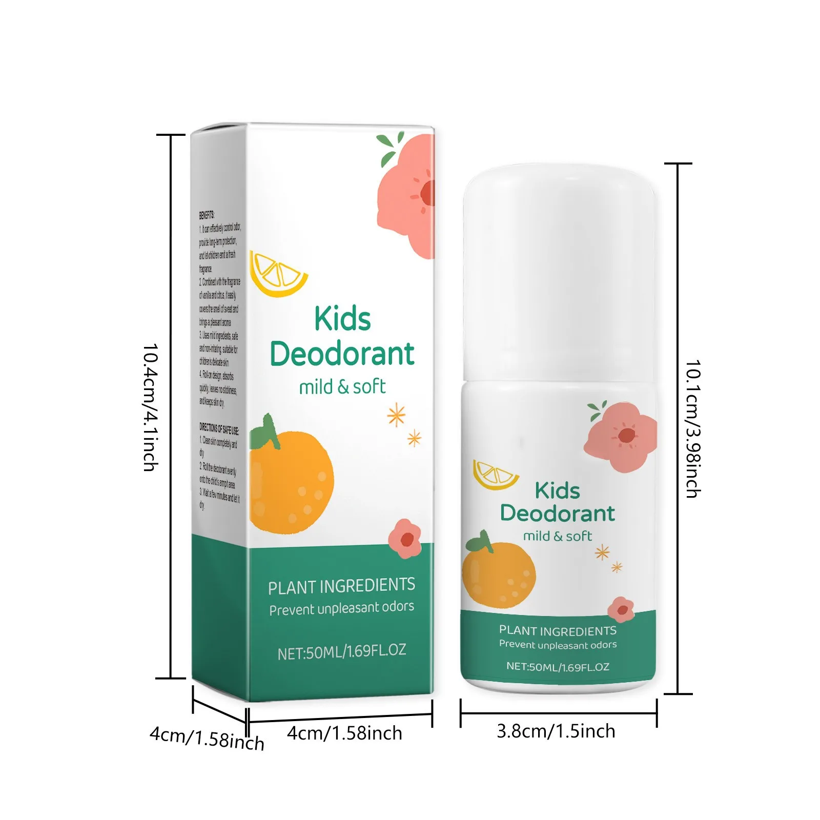 Fresh Natural Deodorant For Kids Teens Aluminum Free Paraben Free Deodorant Burst 50ml