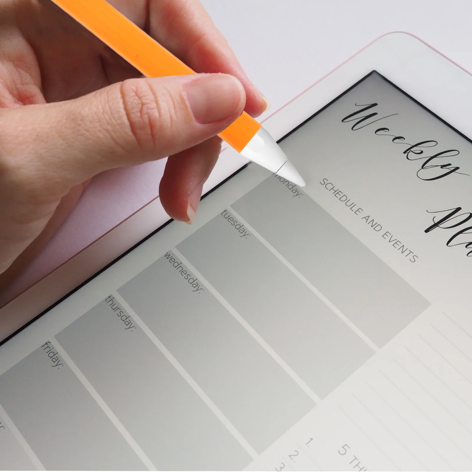 

1 шт. силиконовый чехол для стилуса для карандашей 2 сенсорная ручка защитный рукав морковный узор противоударный колпачок против царапин для