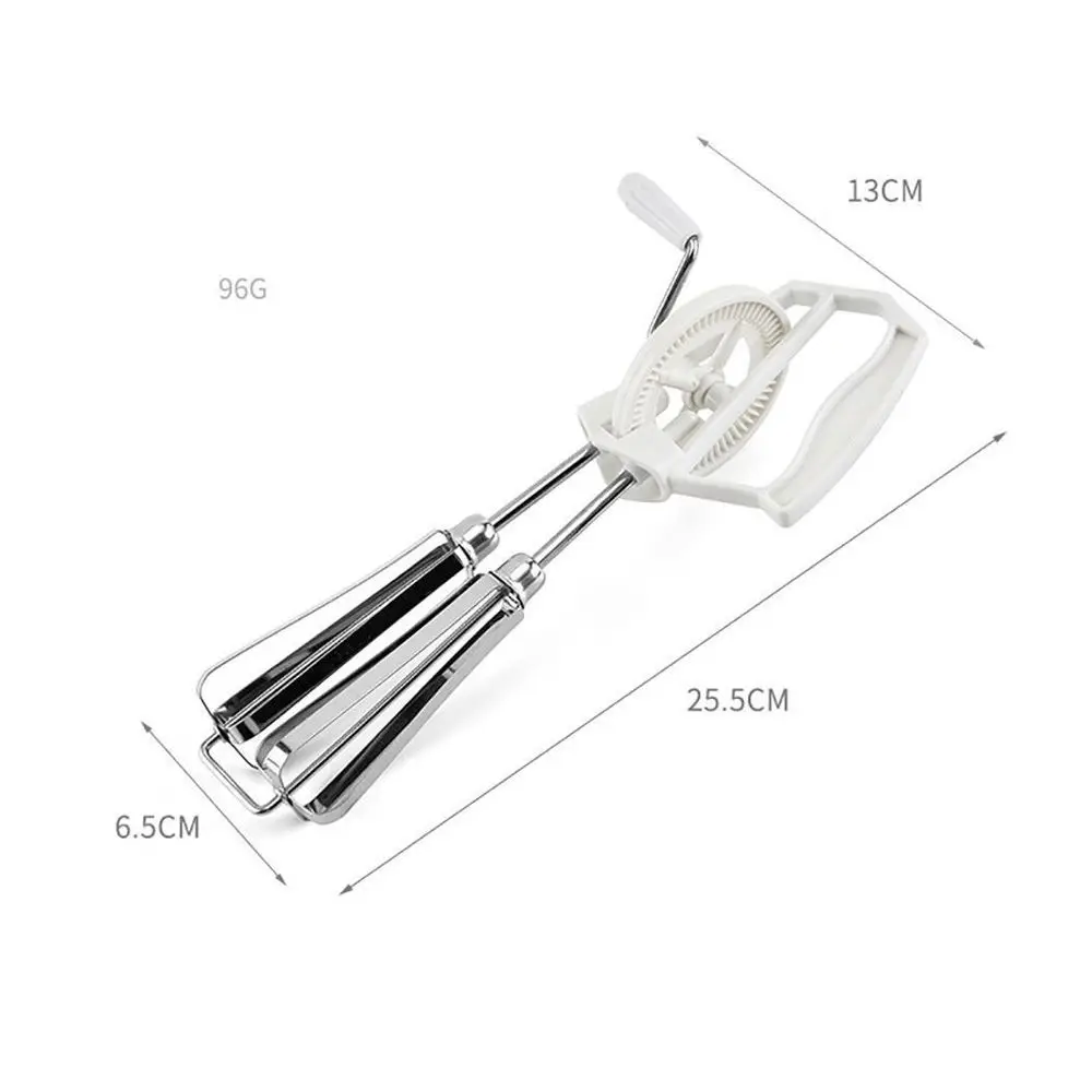 Convenient Rotary Manual Kitchen Hand Held Cooking Tool Egg Beater Whisk Mixer Blender