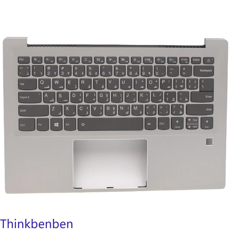 

Silver Upper Case Palmrest Shell Cover Backlit Keyboard For Lenovo Ideapad 720S 14 14IKB 5CB0N79891