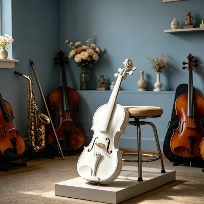 Violín Profesional Nativo 4/4 para Principiantes, Set de Violines con Estuche y Arco