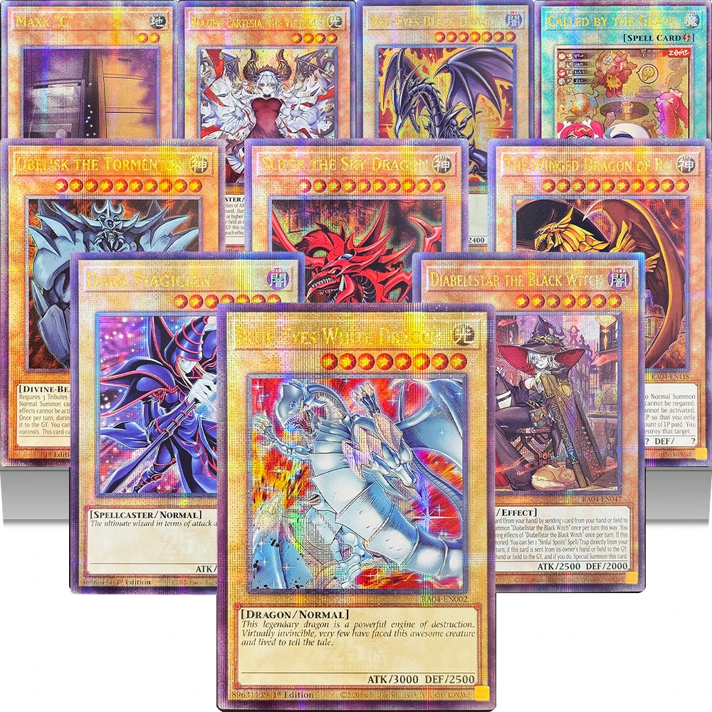 YGO! Tarjetas de Juego Quarter Century Stampede Maxx "C" Effect Veiler Dark Magician DIABELLSTAR THE BLACK WITCH Red-Eyes Black Dragon