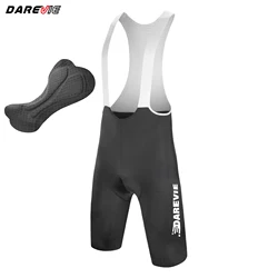 DAREVIE Cycling Bib Shorts Training Level 80Kg/m³ Pad Men's Cycling Shorts Anti Slip 4-Way Stretch Quick-Dry Cycling Shorts
