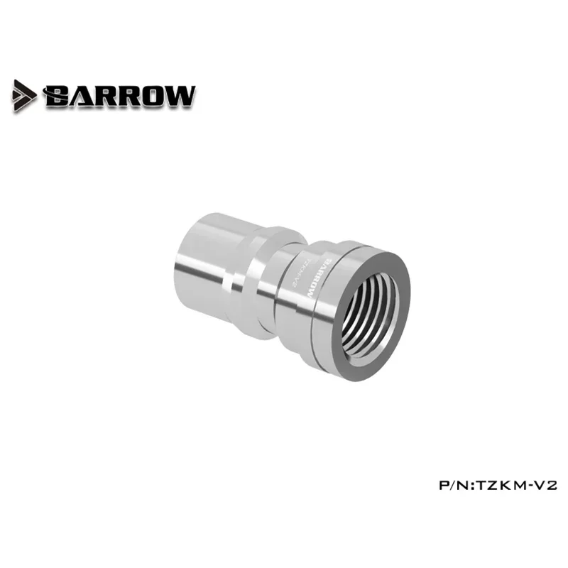 Barrow TZKM-V2 Black Silver Water Cooling Fittings Sealing Quick Coupling Male Connector High Quality  Easy Installation