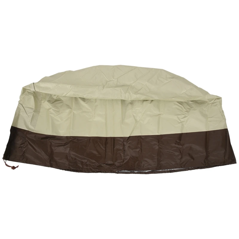 Fire Pit Cover Round-210D Oxford Cloth Heavy Duty Patio Outdoor Fire Pit Table Cover Round Waterproof Fits For 34/35/36 Inch Fir