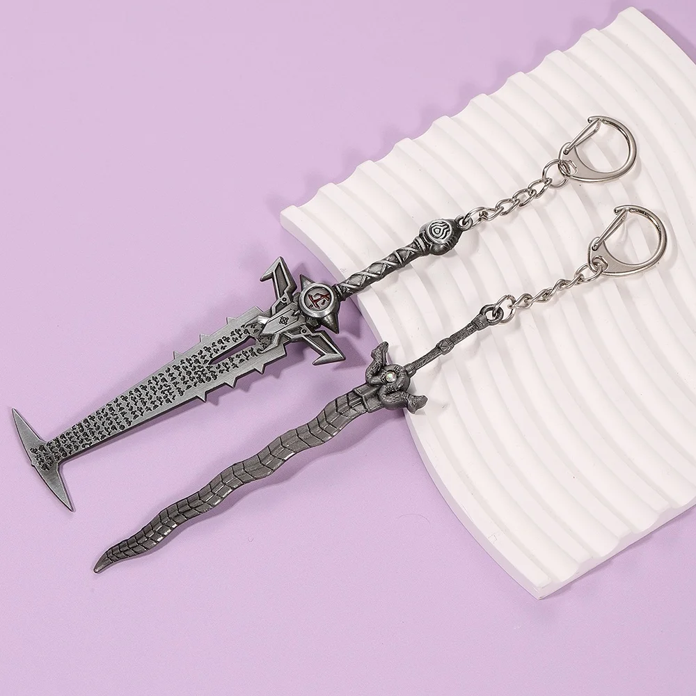 LLavero de juego Doom Fashing, llavero con colgante eterno ZRM, nuevo llavero con colgante de juez eterno para mujeres y hombres, joyería, mochila, regalo