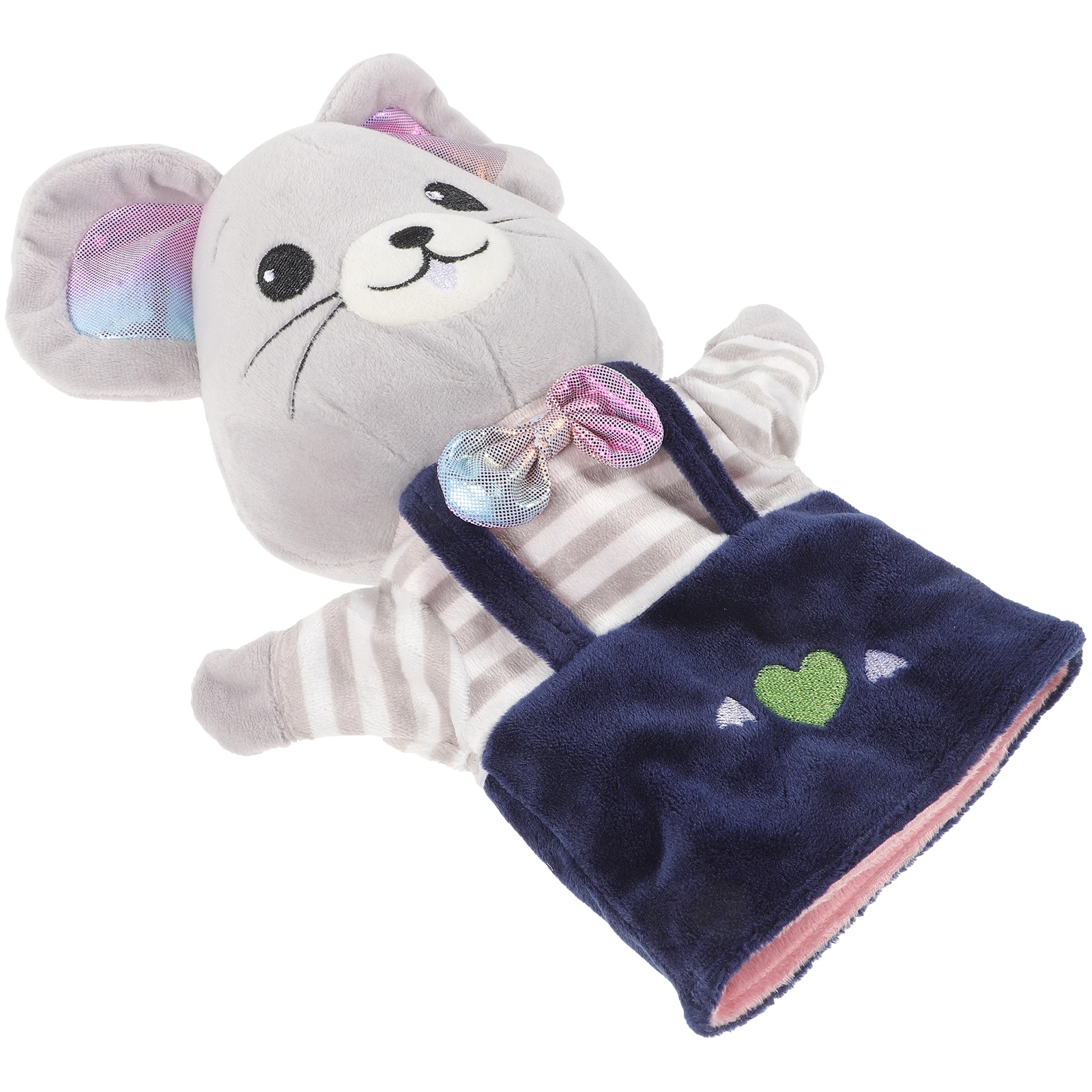 Marioneta de mano de animales, juguete educativo relleno para niños, marionetas, ratón, criaturas de dibujos animados interactivas para niños pequeños, juguetes para la escuela