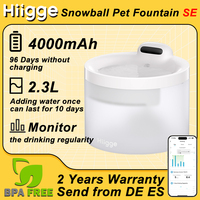 Hiigge Pet Water Fountain SE 70mai Wireless Automatic Water Dispenser for Pet Cordless Pet Drinker with data analysis