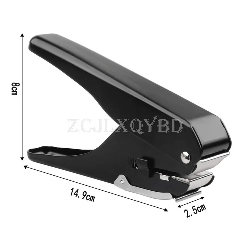 Manual oval puncher for ID card PVC slot and paper punching
