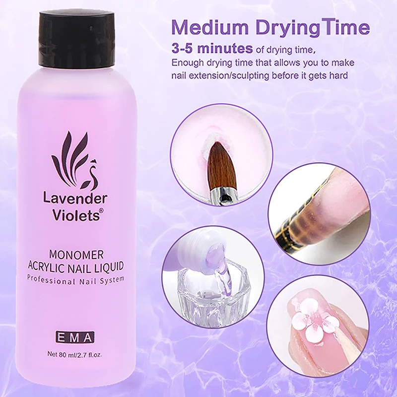 아크릴 빌드 네일용 모노머 아크릴 액체, 네일 아크릴 파우더 액체, 아트 익스텐션 사용, 75ml