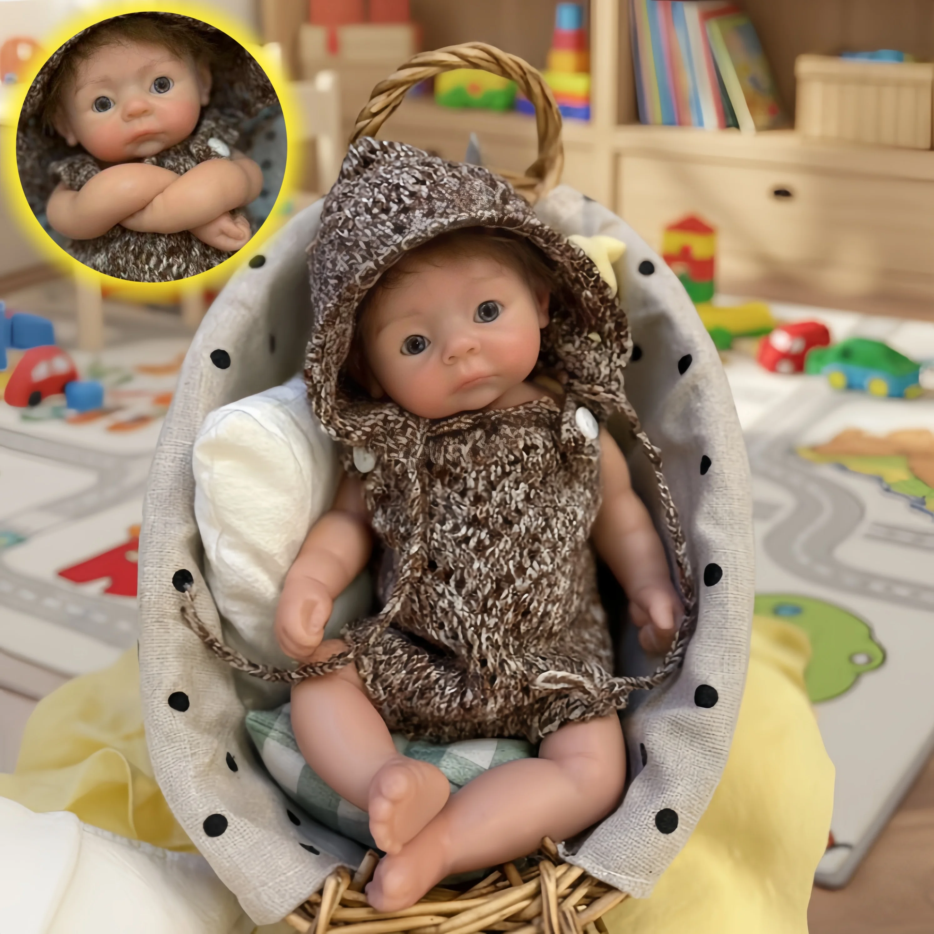

10-дюймовые силиконовые куклы Reborn Girl с росписью для новорожденных, реалистичные куклы Reborn для коллекционеров и младенцев
