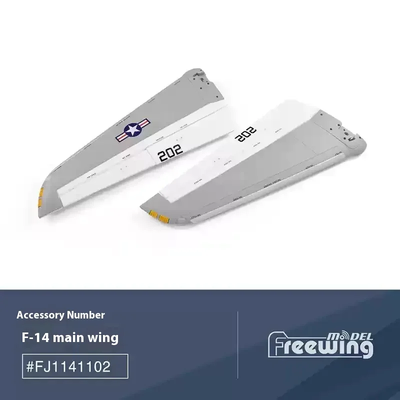 Freewing Double 64mm F-14 accessoires d'origine corps ailes principales autocollants de train d'atterrissage vis en fil d'acier Led