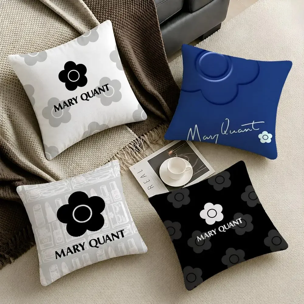 Fashion M-Mary Q-Quant Retro Cushion Cover  Throw Pillow Soft Short Plush Cozy Durable Colorfast Sofa Bedroom Home Decor Gift