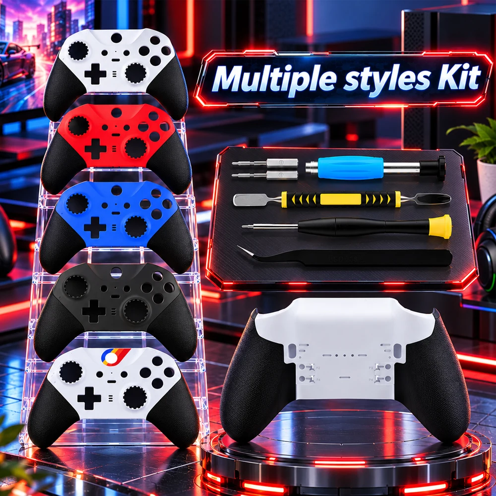 Replacement Shell Kit For Xbox Elite Series 2 Controller Front Back Housing Faceplate Cover DIY Custom Mod Parts with Tools