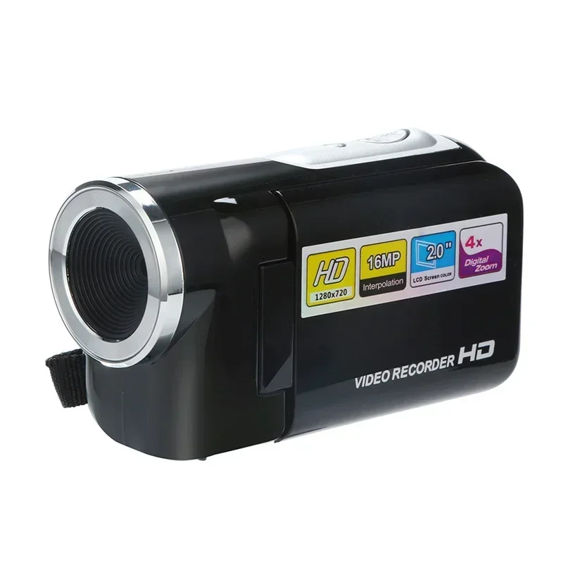 16MP Mini DV Camcorder – 2.0" LCD, 4x Digital Zoom, LED Flash