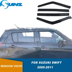 Side Window Deflector For Suzuki Swift 2005 2006 2007 2008 2009 2010 2011 Waterproof  Wind Sun Rain Window Visor Sun Rain Guards