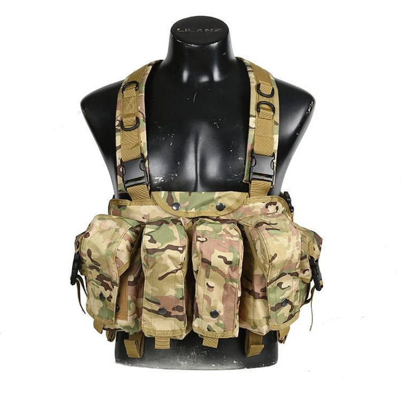 Hunting FG Camo Tactical AK Vest Airsoft Ammo Chest Rig AR AK 47 Magazine Carrier Military Army Vest Molle Shooting Accessories