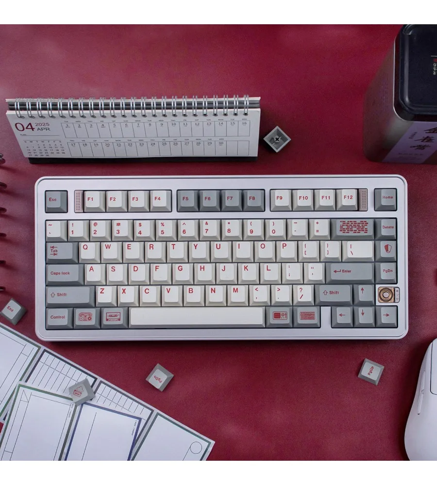 Fuhong Black/Pink/Blue/Purple Mechanical Keyboard Keycap PBT Sublimation Customized magnetic axis Original height