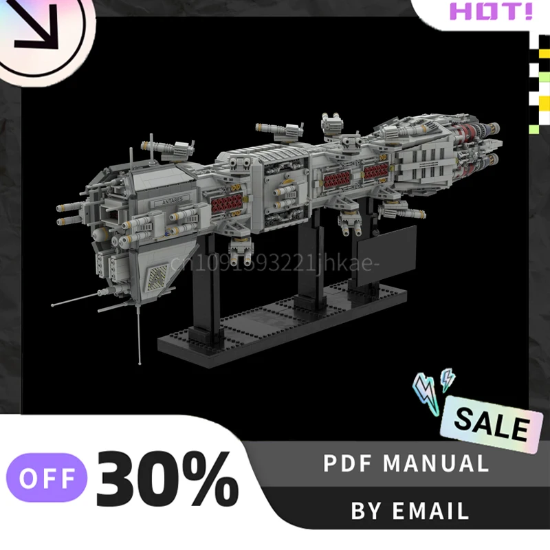 [4344PCS]Customized MOC Dreadnought Creative Building Blocks Set STEM Educational Toys DIY Construction Model Kit Birthday Gifts