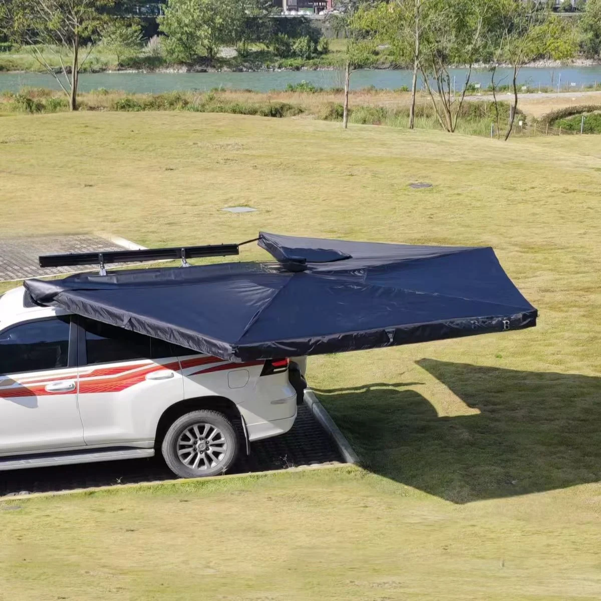 ag-Wholesale Offroad Camping 270 Degree Retractable Car Side Awning Roof Top Tent#
