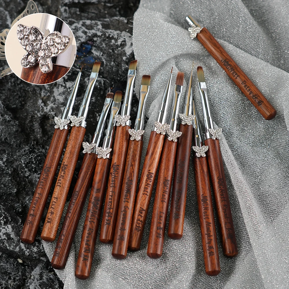 

Новый набор кистей для дизайна ногтей, съемный стержень, дизайн, циркон, бабочка, сандаловая шерсть, ручка, край, крючок, УФ-гель, кисть для ногтей, инструменты для дизайна ногтей