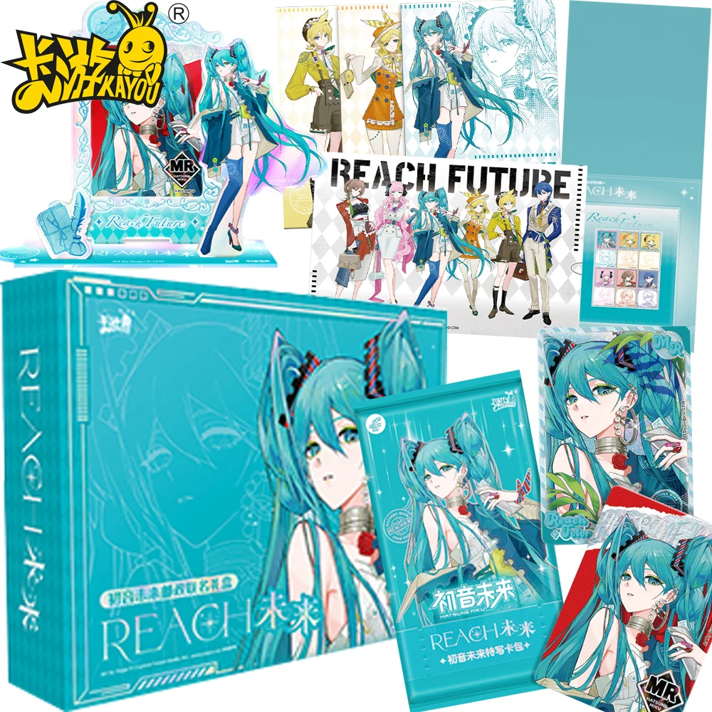 

Original Kayou Hatsune Miku Collection Cards Anime Cute Virtual Singer Exclusive Character Portrait Cards Exquisite Toy Gift Box