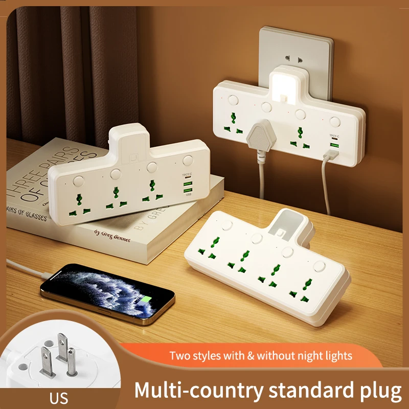 Universal Converter Socket Travel Conversion Plug Japan, Britain, Europe, Australia and United States Standard Charging Head