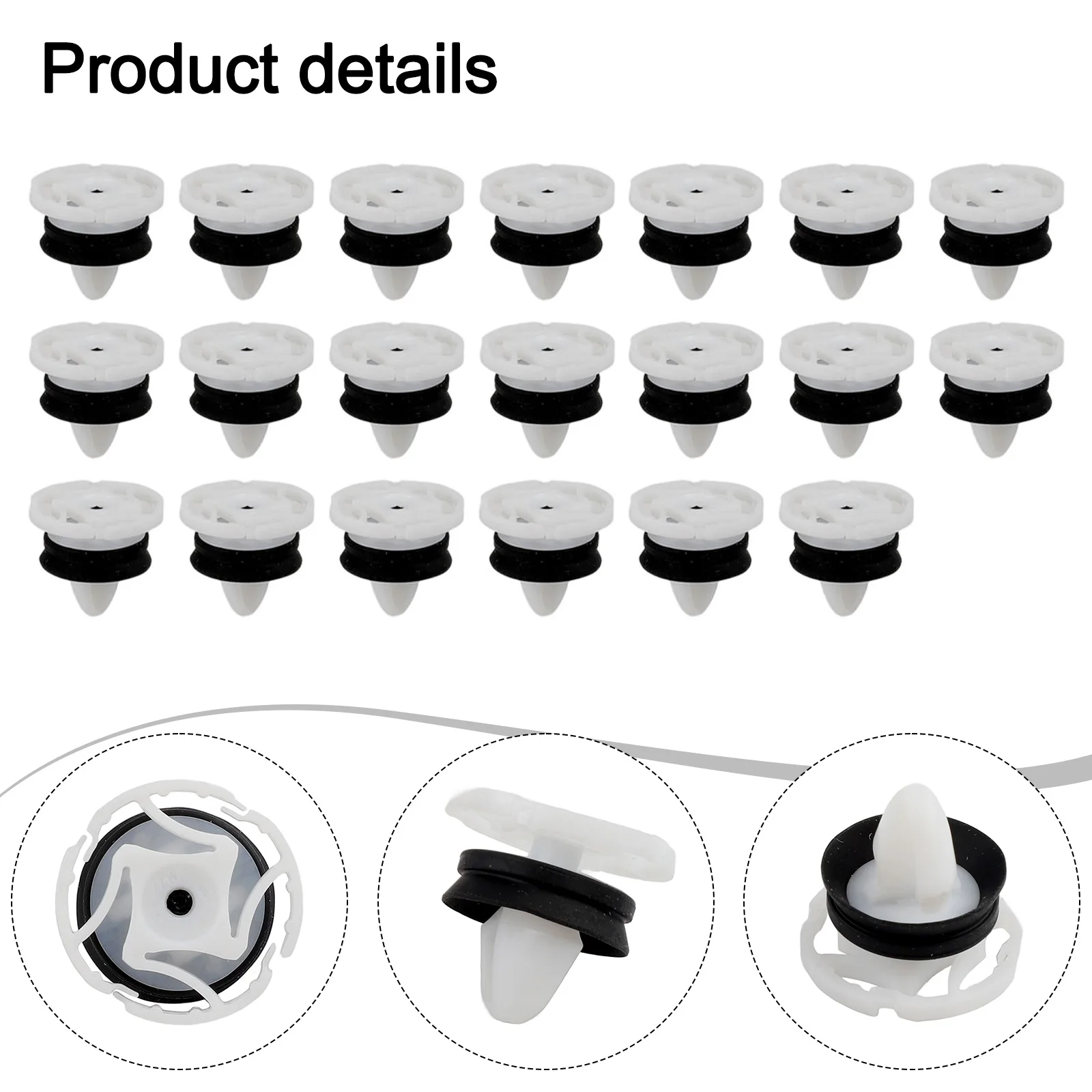 Inner Door Trim Panel Clip Driving Interior Long Lasting Nylon Retainers Secure Mounting For Renault 22.3*20mm