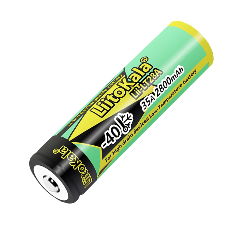 1-40pcs LiitoKala LT28A-JT 18650 2800mah 3.7V Rechargeable Battery 45A High Power Discharge for -40° Low-temperature battery