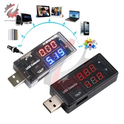 Dual USB Current Voltage Charging Detector Tester Battery Voltmeter Ammeter Charger Doctor Mobile Power Charging Red+Blue