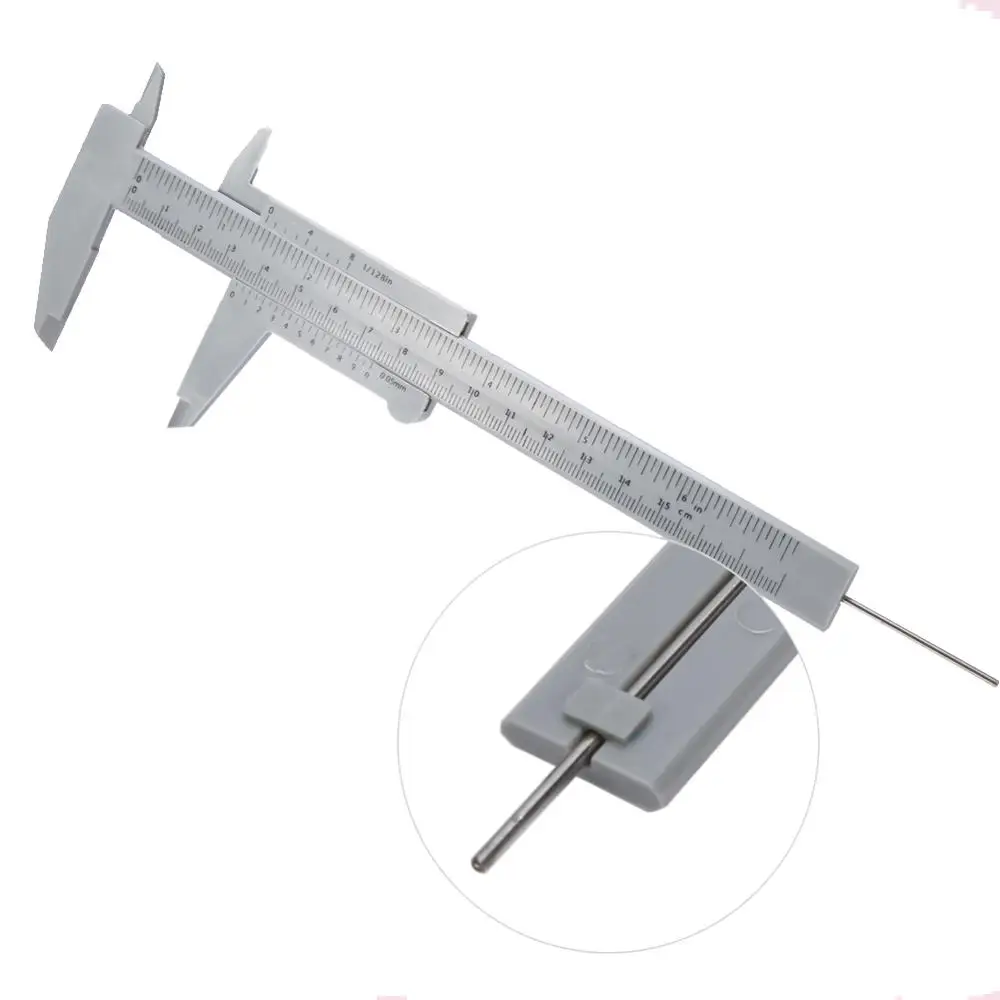 Pied à coulisse en plastique portable, pied à coulisse de mesure, règle de microblading de tatouage, outils de mesure de maquillage en continu, 150mm