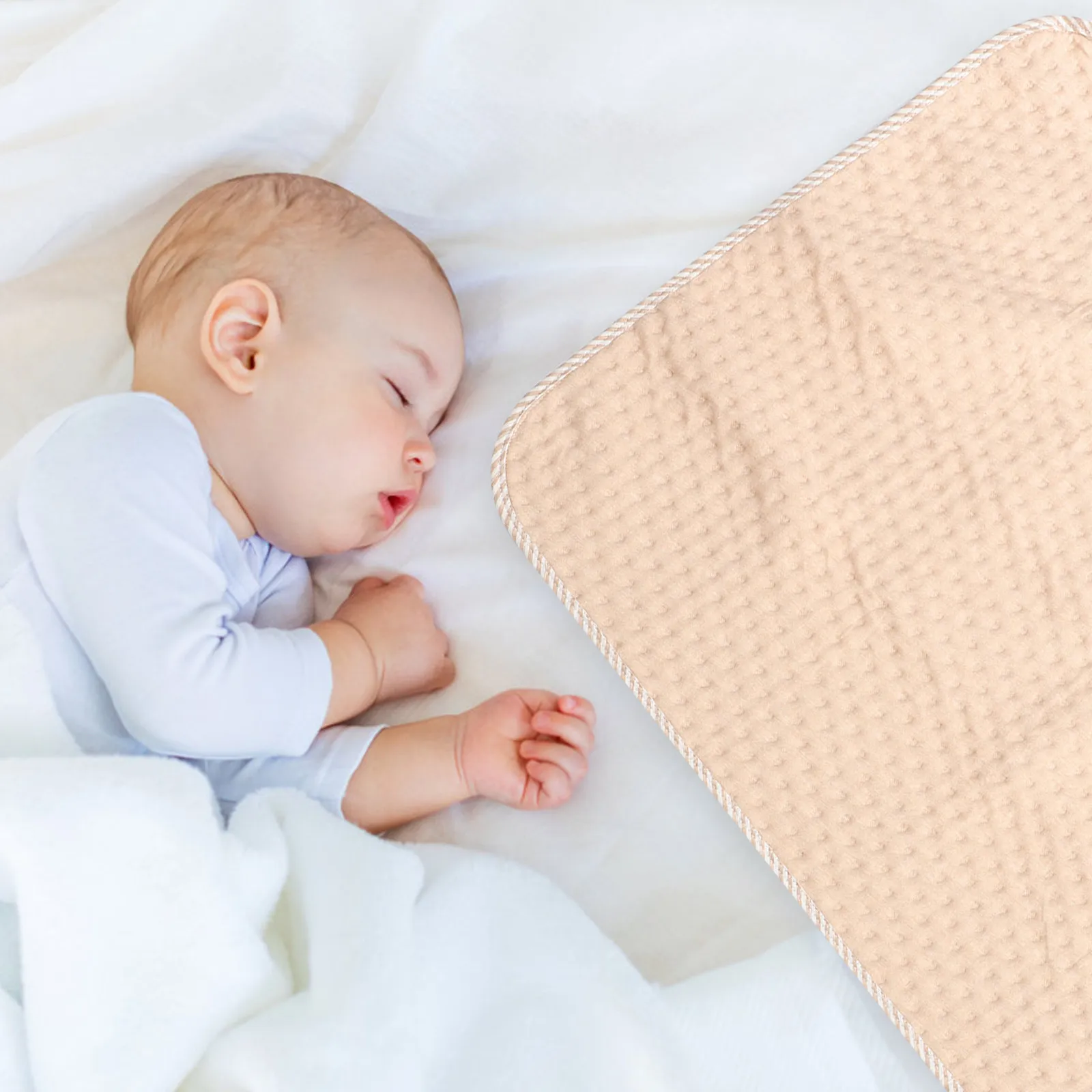 

Дышащий водонепроницаемый вкладыш для младенцев с сильной фиксацией и защитой от скольжения для кроватки и коляски, сменный хлопковый матрасик для пеленания