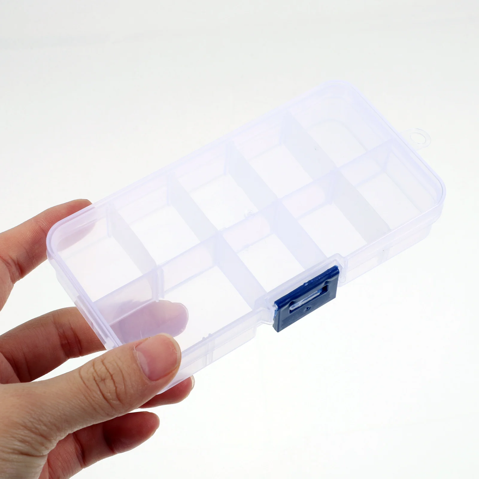 

4pcs Transparent Jewelry Storage Box Compartment Container Multi-Grid Earring Holder Travel Organizer Portable Ring Box