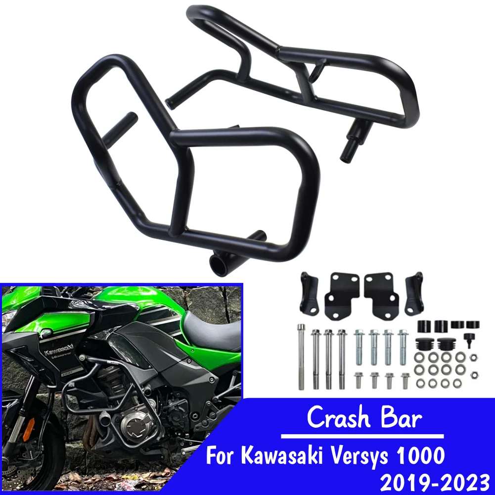 

For Kawasaki Versys 1000 Crash Bars Frame Bumper Versys1000 2019-2023 2022 Motorcycle Highway Engine Guard Fairing Protector