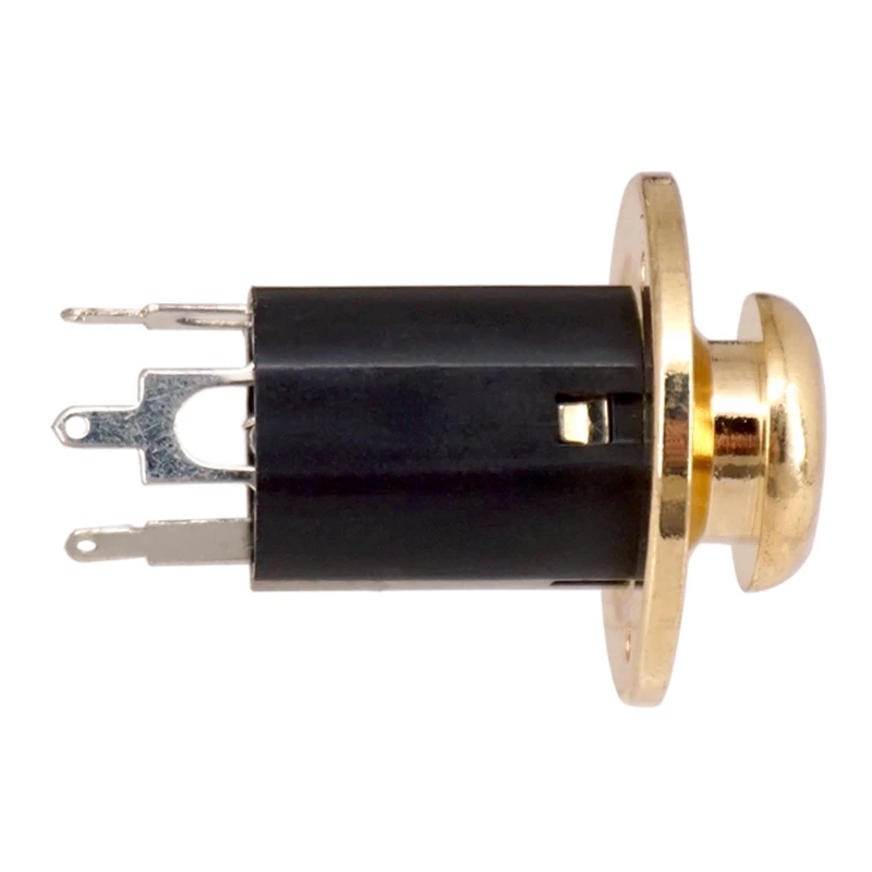 Dropship-Bass Guitar Output Input End Pin Jack-6.35 Acoustic Guitar Equalizer EQ Preamp Socket 6.35Mm Guitar Accessories